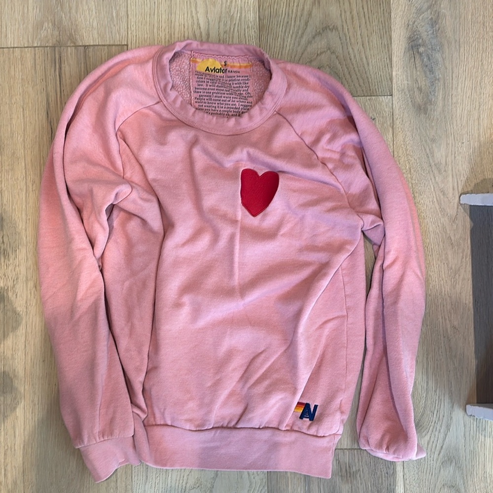 Aviator Nation Heart Sweatshirt
